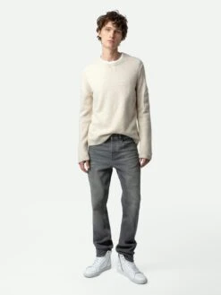 Zadig & Voltaire Kennedy Arrow Cashmere Sweater Sugar