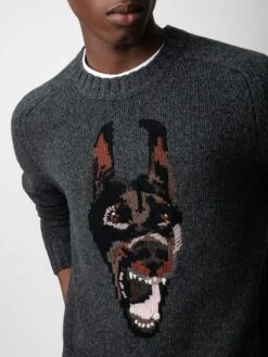 Zadig & Voltaire Jordan Sweater Anthracite -Zadig Et Voltaire KMSW00680 ANTHRACITE ADDI 1