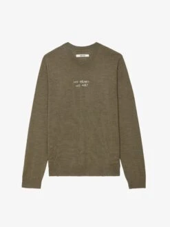 Zadig & Voltaire Kennedy Sweater Used Kaki -Zadig Et Voltaire KMSW00681 USED KAKI PACKSHOT 1