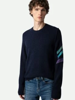 Zadig & Voltaire Kennedy Cashmere Sweater Encre -Zadig Et Voltaire KMSW00691 ENCRE HOVER