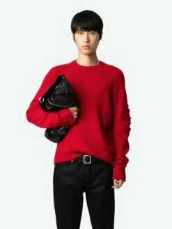 Zadig & Voltaire Jordan Arrow Sweater Cerise -Zadig Et Voltaire KMSW00703 CERISE ADDI 1 668d38d93098d