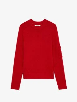 Zadig & Voltaire Jordan Arrow Sweater Cerise -Zadig Et Voltaire KMSW00703 CERISE PACKSHOT 6694ee79a77b3