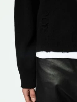 Zadig & Voltaire Marko Wool Sweater Black -Zadig Et Voltaire KMSW00711 NOIR HOVER 67054a6cd432e