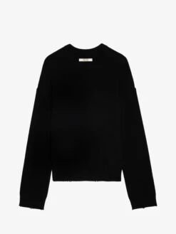 Zadig & Voltaire Marko Wool Sweater Black -Zadig Et Voltaire KMSW00711 NOIR PACKSHOT 67068503354fe