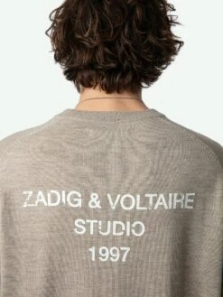 Zadig & Voltaire Marko Sweater Oatmeal -Zadig Et Voltaire KMSW00713 OATMEAL HOVER 662ba8abb5284