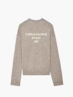 Zadig & Voltaire Marko Sweater Oatmeal -Zadig Et Voltaire KMSW00713 OATMEAL PACKSHOT 2 6630a29d3470c