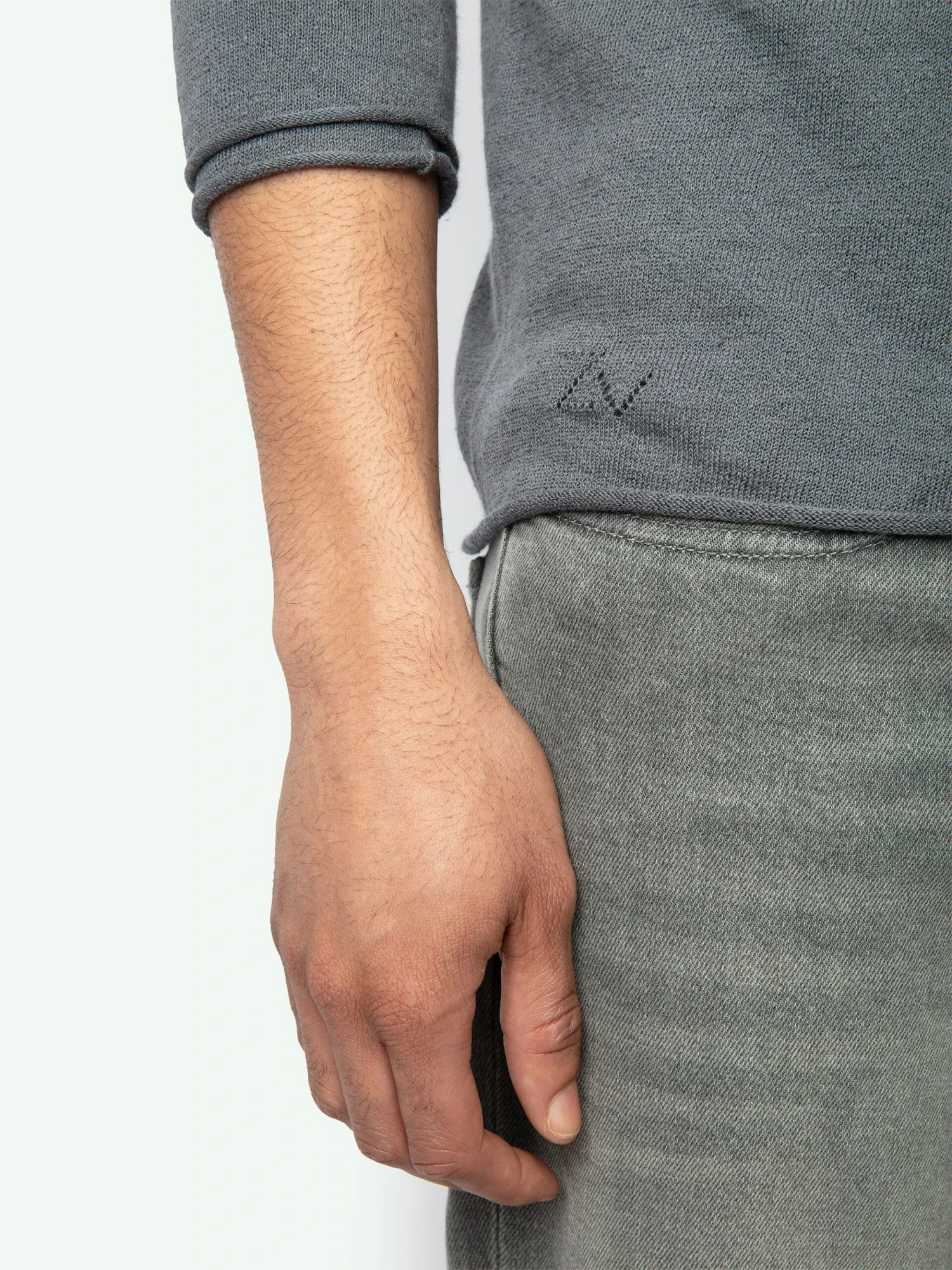 Veiss Sweater Vert de gris Zadig & Voltaire Veiss Sweater Vert De Gris -Zadig Et Voltaire KMSW01719 VERT DE GRIS HOVER 67d150c606151 scaled