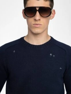 Zadig & Voltaire Jordan Sweater Encre -Zadig Et Voltaire KMSW01788 ENCRE HOVER 6863f56ae293b