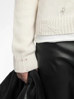 Zadig & Voltaire Marko Wool Sweater Ecru 3 Zadig & Voltaire Marko Wool Sweater Ecru -Zadig Et Voltaire KMSW01792 ECRU ADDI 1 6863f51bdd005