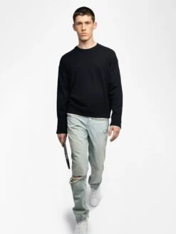 Zadig & Voltaire Marko Sweater Noir -Zadig Et Voltaire KMSW01801 NOIR ADDI 1 6863f5515606a