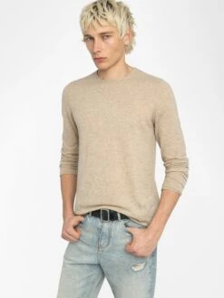 Zadig & Voltaire Teiss Cashmere Sweater Cream -Zadig Et Voltaire KMSW01811 CREAM HOVER 683dc9b87717b