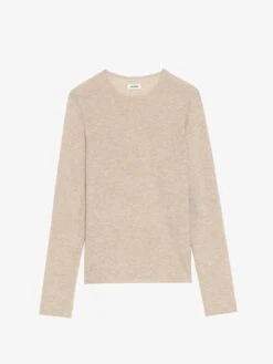 Zadig & Voltaire Teiss Cashmere Sweater Cream -Zadig Et Voltaire KMSW01811 CREAM PACKSHOT 6836c927ac89d