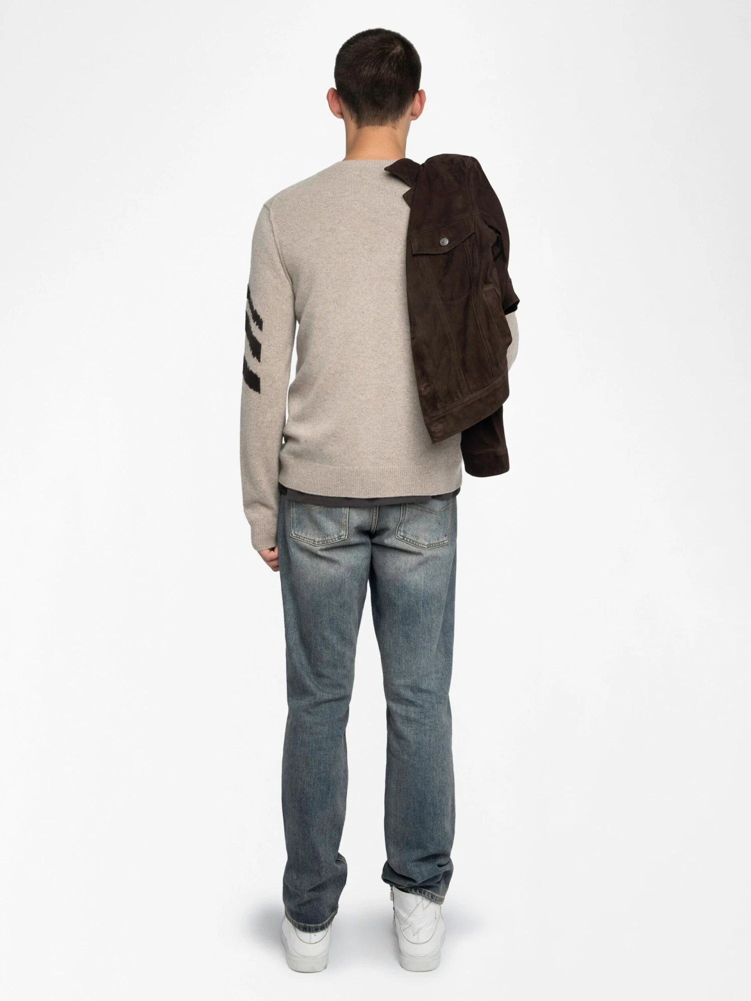 Kennedy Cashmere Sweater Oatmeal Zadig & Voltaire Kennedy Cashmere Sweater Oatmeal -Zadig Et Voltaire KMSW01812 OATMEAL BACK 6863f3538f544 scaled