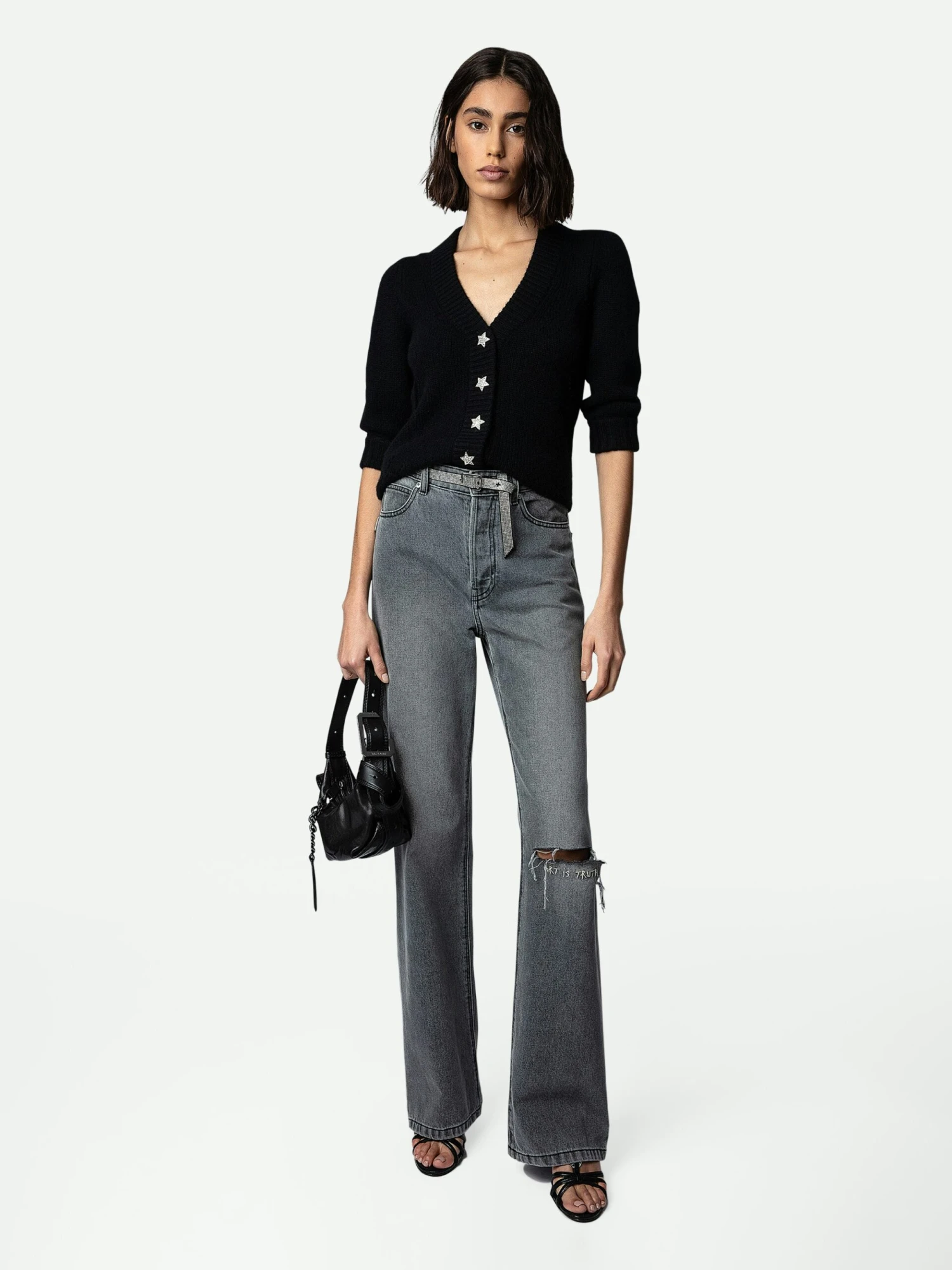 Betsy Cashmere Cardigan Black Zadig & Voltaire Betsy Cashmere Cardigan Black -Zadig Et Voltaire KWCA00521 NOIR SHOOTING scaled