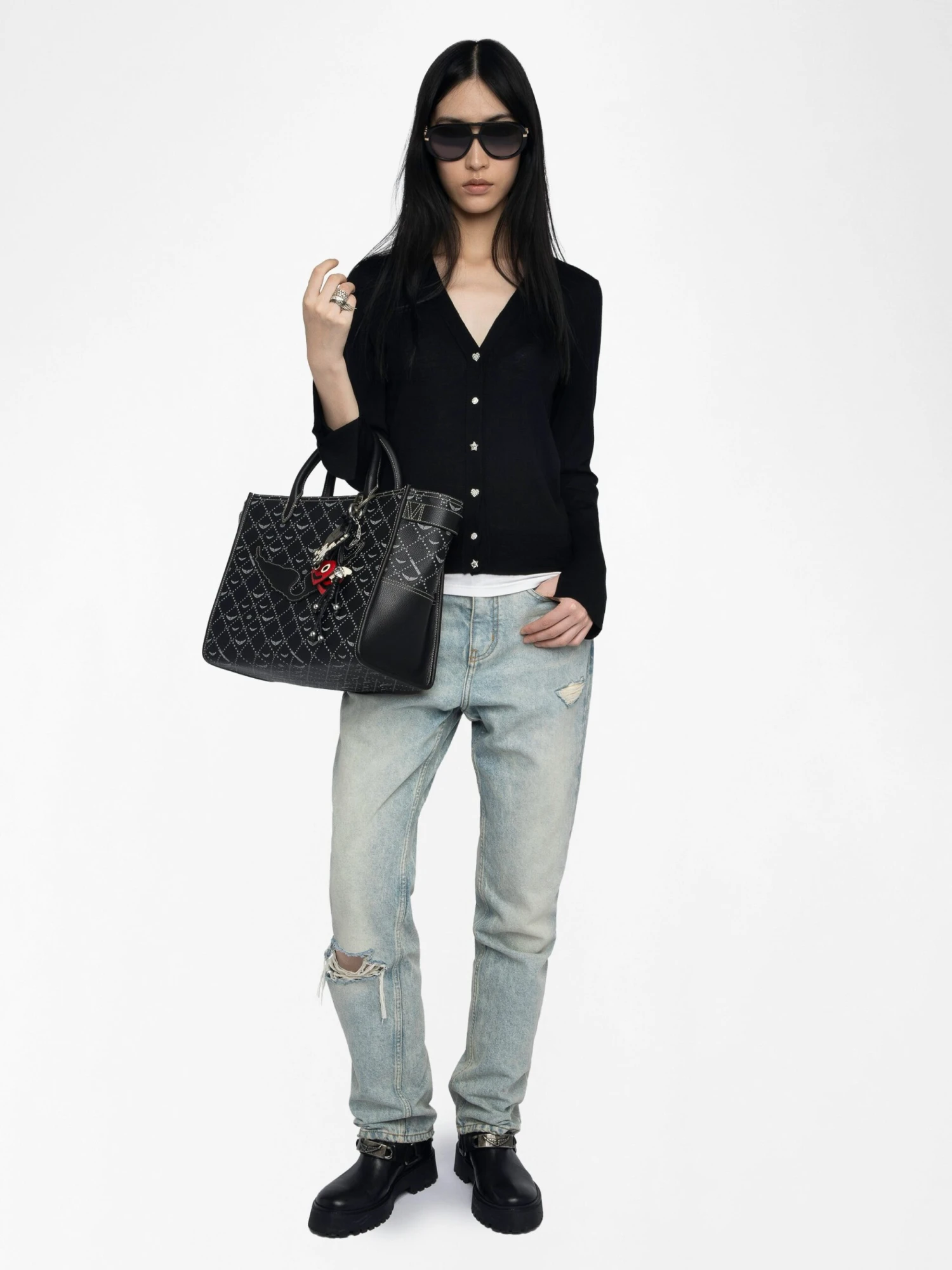 Jemma Wool Cardigan Black Zadig & Voltaire Jemma Wool Cardigan Black -Zadig Et Voltaire KWCA00579 BLACK ADDI 1 685d2125e5975 scaled