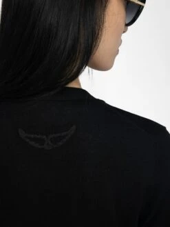 Zadig & Voltaire Jemma Wool Cardigan Black 4 Zadig & Voltaire Jemma Wool Cardigan Black -Zadig Et Voltaire KWCA00579 BLACK HOVER 685d215209ebb