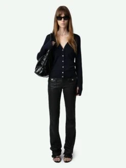 Zadig & Voltaire Jemma Wool Cardigan Encre