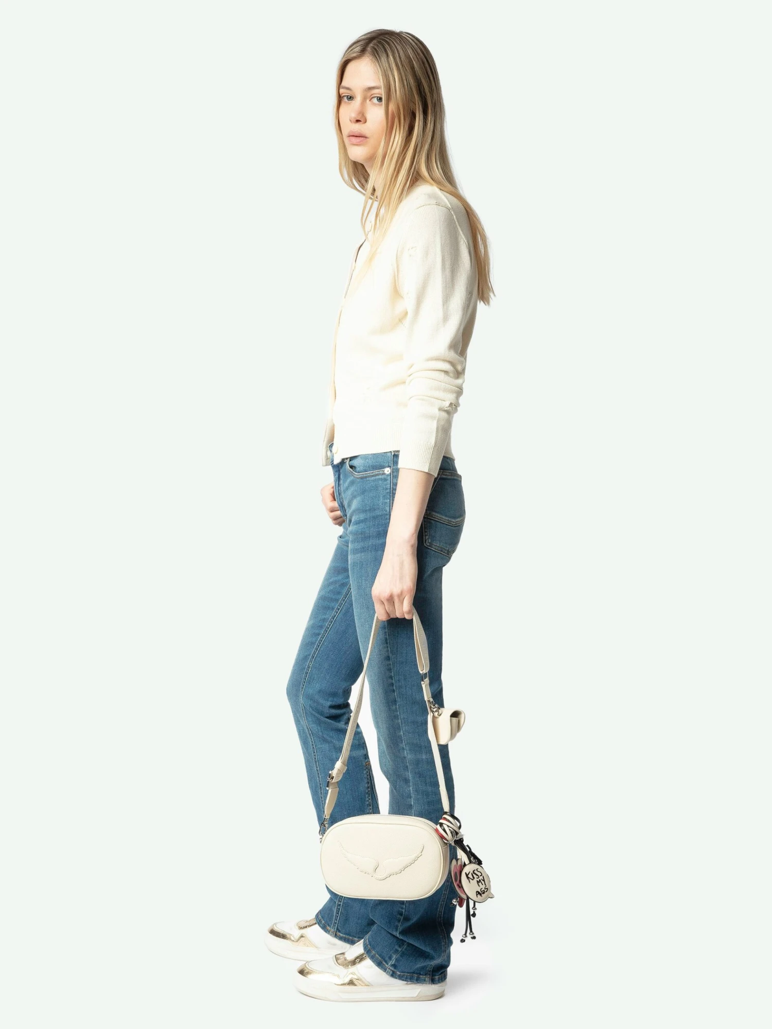 Alpha Cardigan Ecru Zadig & Voltaire Alpha Cardigan Ecru -Zadig Et Voltaire KWCA01585 ECRU ADDI 3 67a624d7a5530 scaled