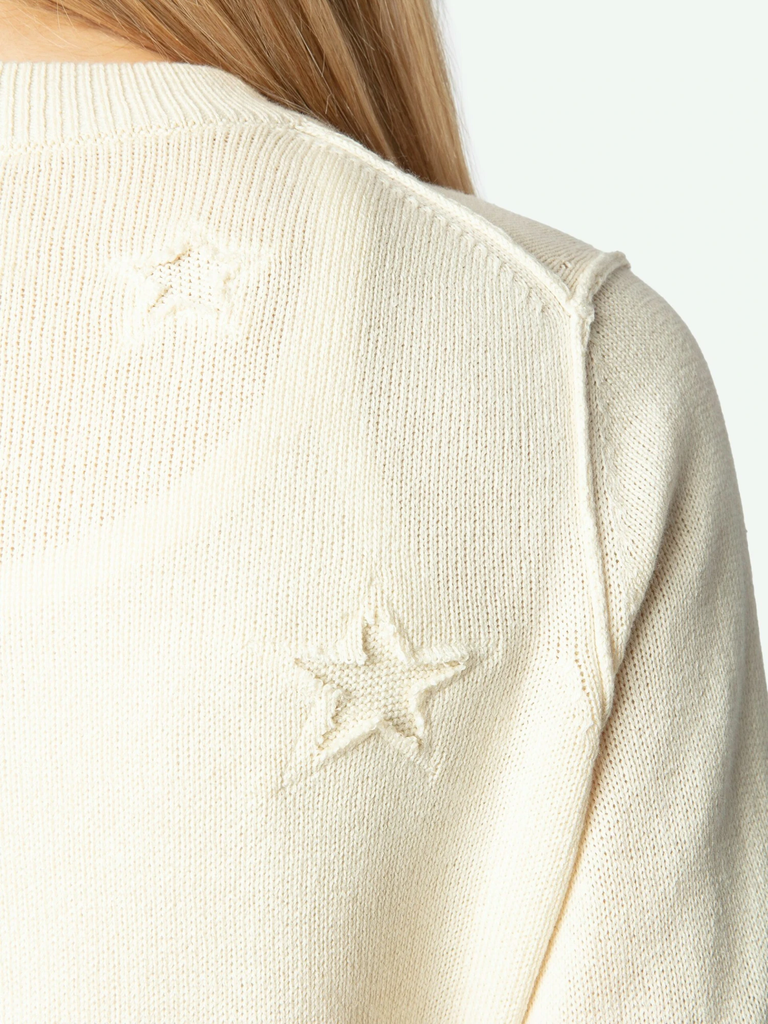 Alpha Cardigan Ecru Zadig & Voltaire Alpha Cardigan Ecru -Zadig Et Voltaire KWCA01585 ECRU ADDI 4 67a625188e675 scaled