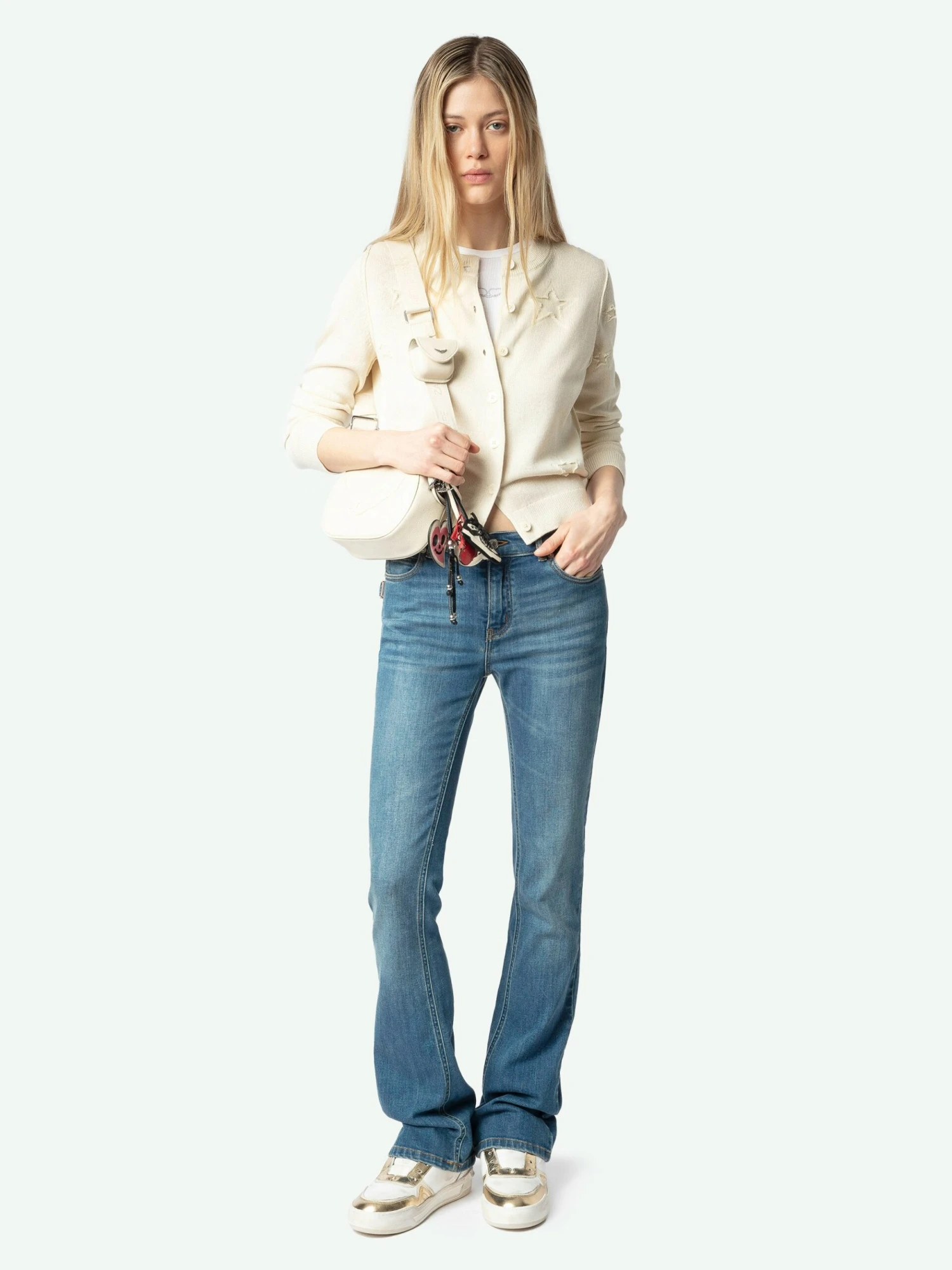 Alpha Cardigan Ecru Zadig & Voltaire Alpha Cardigan Ecru -Zadig Et Voltaire KWCA01585 ECRU SHOOTING 67a624c550e14 scaled