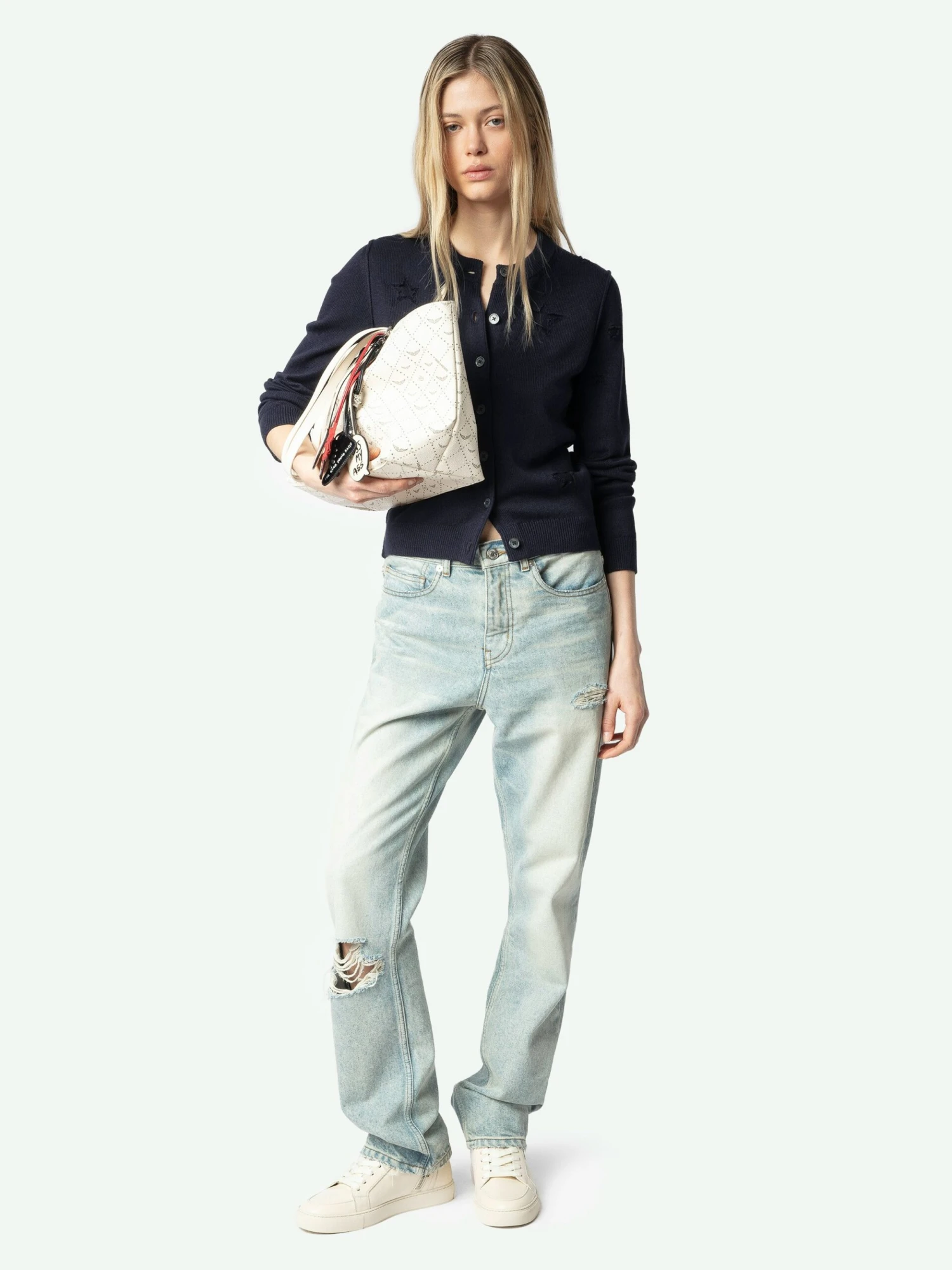 Alpha Cardigan Encre Zadig & Voltaire Alpha Cardigan Encre -Zadig Et Voltaire KWCA01585 ENCRE ADDI 1 67b75ac71a79f scaled