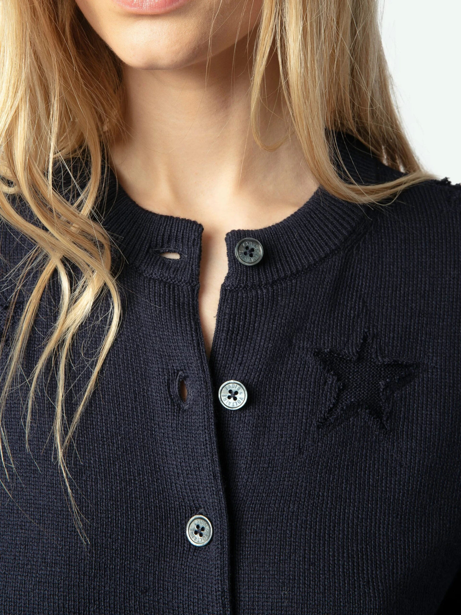 Alpha Cardigan Encre Zadig & Voltaire Alpha Cardigan Encre -Zadig Et Voltaire KWCA01585 ENCRE HOVER 67b75b38bb685 scaled