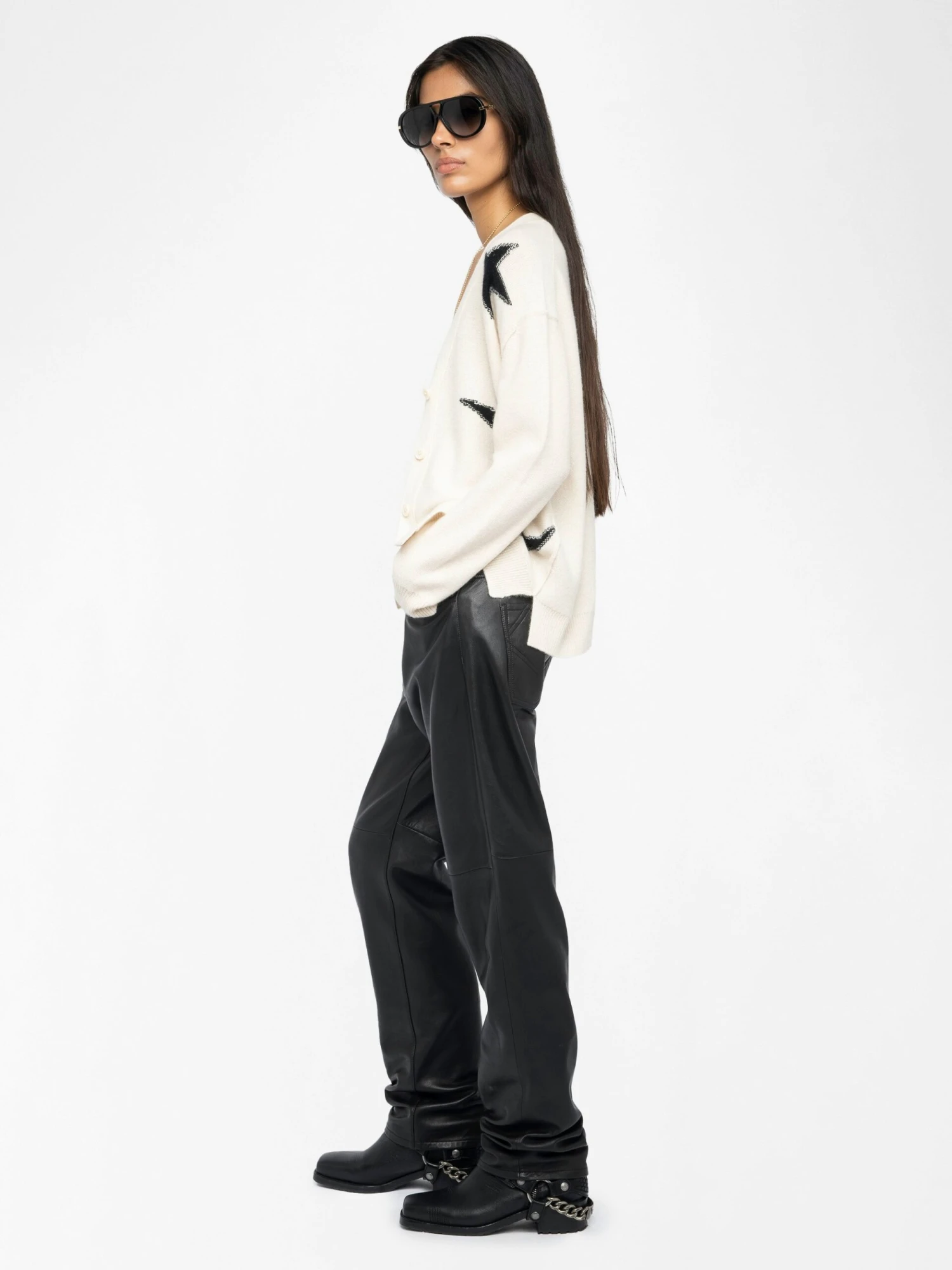 Mirkaz Cashmere Cardigan Ecru Zadig & Voltaire Mirkaz Cashmere Cardigan Ecru -Zadig Et Voltaire KWCA01626 ECRU ADDI 1 686b8163f297a scaled