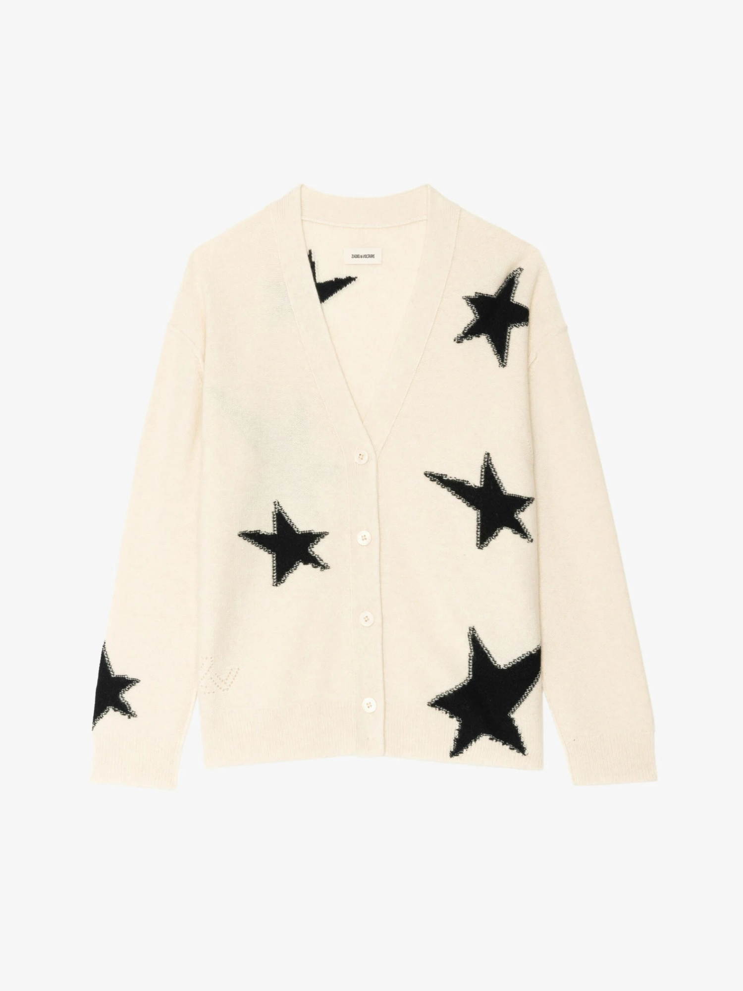 Mirkaz Cashmere Cardigan Ecru Zadig & Voltaire Mirkaz Cashmere Cardigan Ecru -Zadig Et Voltaire KWCA01626 ECRU PACKSHOT 6866816bda086 scaled