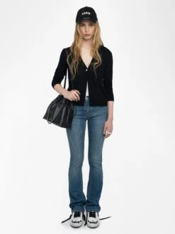 Zadig & Voltaire Manylla Cashmere Cardigan Black