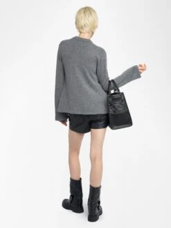 Zadig & Voltaire Lucy Cardigan Anthracite -Zadig Et Voltaire KWCA01634 ANTHRACITE BACK 685e8d662caec