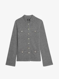 Zadig & Voltaire Lucy Cardigan Anthracite -Zadig Et Voltaire KWCA01634 ANTHRACITE PACKSHOT 686286e383c2e