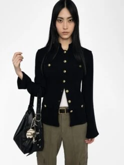 Zadig & Voltaire Lucy Cardigan Black -Zadig Et Voltaire KWCA01634 BLACK ADDI 1 685d20ae89933