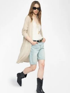 Zadig & Voltaire Daffyz Cashmere Cardigan Cream 3 Zadig & Voltaire Daffyz Cashmere Cardigan Cream -Zadig Et Voltaire KWCA01666 CREAM ADDI 2 6849a3b7c182c