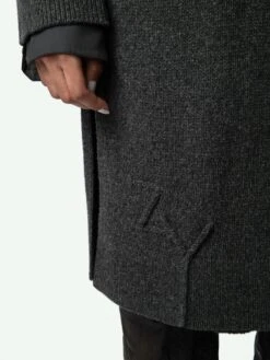 Zadig & Voltaire Salonny Coat Charcoal -Zadig Et Voltaire KWCO00081 CHARCOAL ADDI 2 6683f08e729d8
