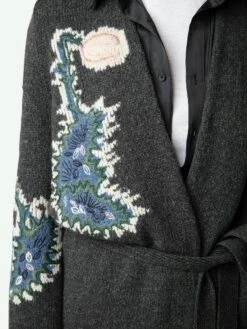 Zadig & Voltaire Salonny Coat Charcoal -Zadig Et Voltaire KWCO00081 CHARCOAL HOVER 6683f0bc31153