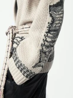 Zadig & Voltaire Aspen Belted Sweater Coat Erable -Zadig Et Voltaire KWCO01586 ERABLE ADDI 4 67234dfddd323