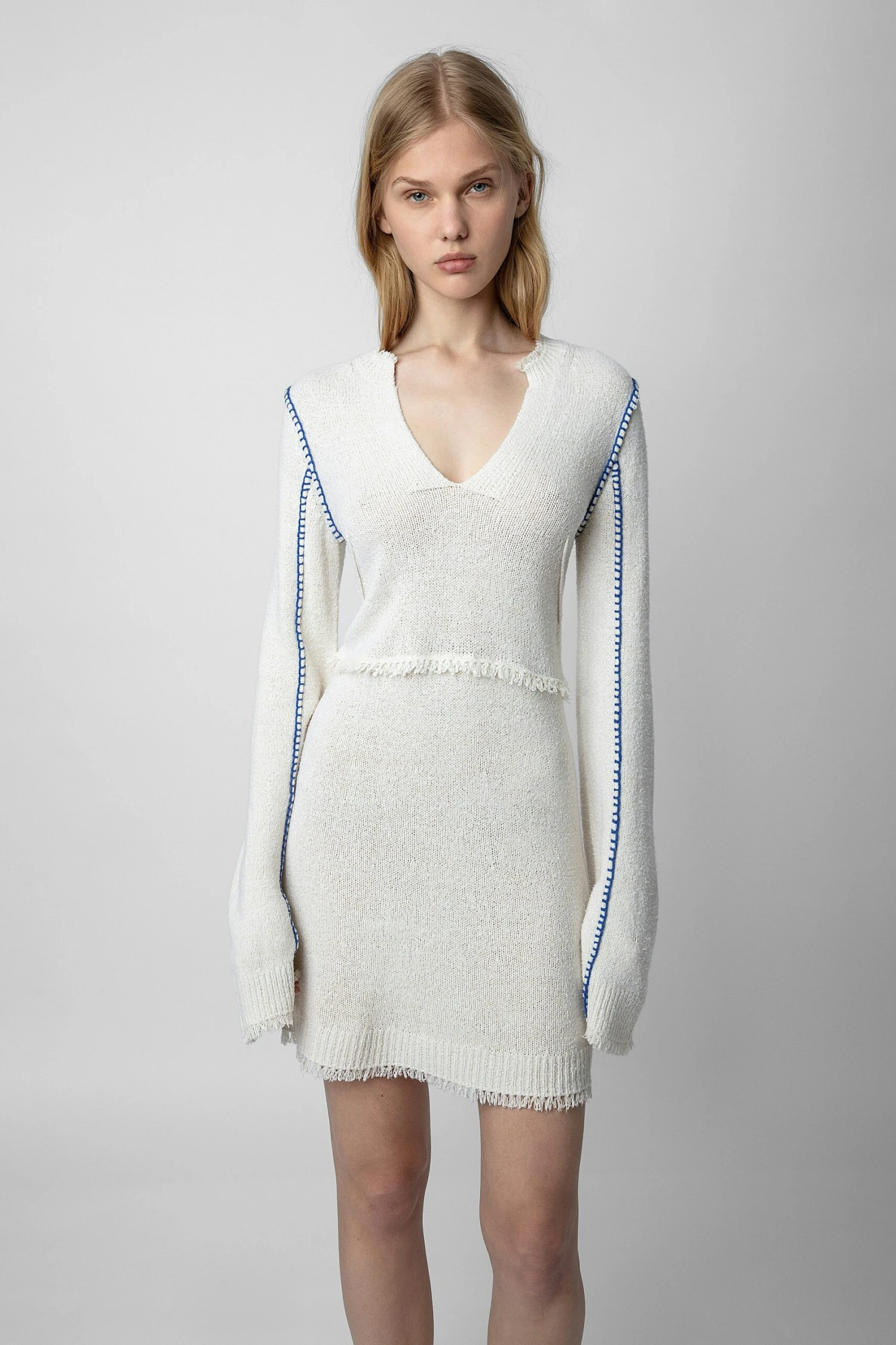 Hiko Dress Ecru Zadig & Voltaire Hiko Dress Ecru -Zadig Et Voltaire KWDR00166 ECRU 7 scaled