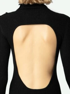 Zadig & Voltaire Mireille Dress Black -Zadig Et Voltaire KWDR00179 NOIR ADDI 3 6704e3912b8eb