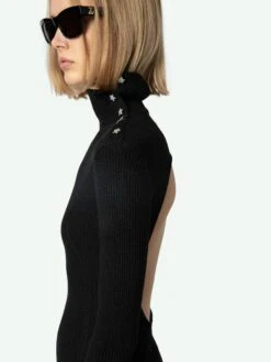 Zadig & Voltaire Mireille Dress Black -Zadig Et Voltaire KWDR00179 NOIR HOVER 6704e3e5c53a2