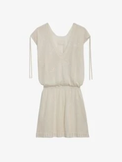 Zadig & Voltaire Alanis Dress Ecru -Zadig Et Voltaire KWDR00184 ECRU PACKSHOT