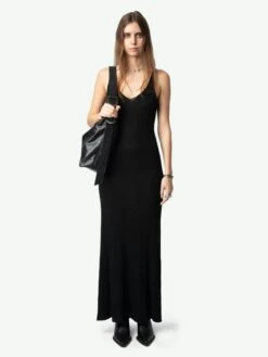 Zadig & Voltaire Nara Cashmere Dress Black