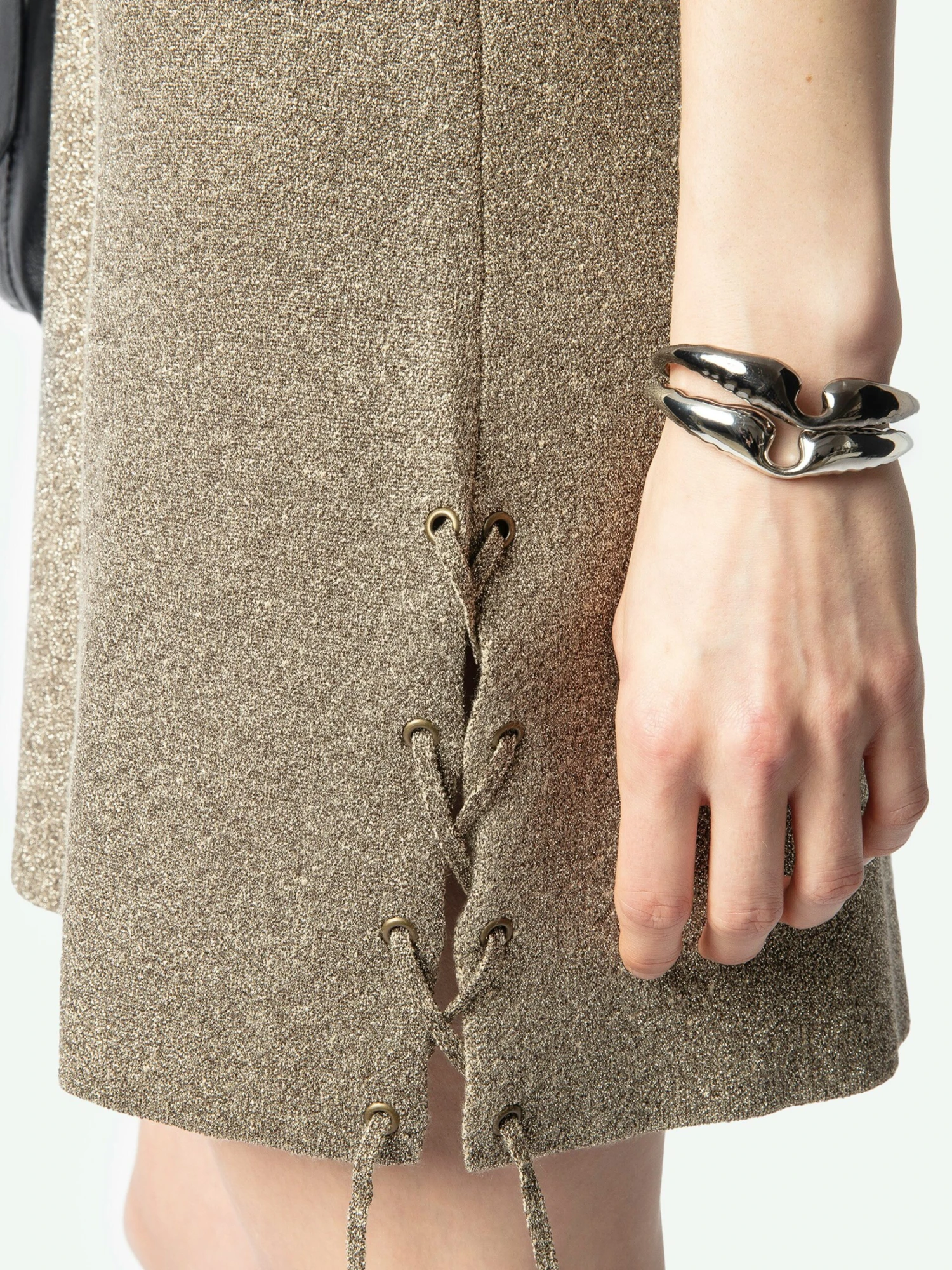 Daby Gold Metallic Mini Dress Gold Zadig & Voltaire Daby Gold Metallic Mini Dress Gold -Zadig Et Voltaire KWDR01206 GOLD HOVER 67a62554dd46a scaled