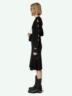 Zadig & Voltaire Ginza Skirt Black -Zadig Et Voltaire KWSK00013 NOIR ADDI 2 6704e35f2d68d