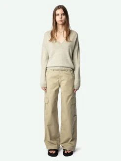 Zadig & Voltaire Vivi Patch Cashmere Sweater Geology 2 Zadig & Voltaire Vivi Patch Cashmere Sweater Geology -Zadig Et Voltaire KWSW00059 GEOLOGY ADDI 1 675ff3f4db27b