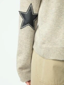 Zadig & Voltaire Vivi Patch Cashmere Sweater Geology 4 Zadig & Voltaire Vivi Patch Cashmere Sweater Geology -Zadig Et Voltaire KWSW00059 GEOLOGY HOVER 675ff2401fb4e