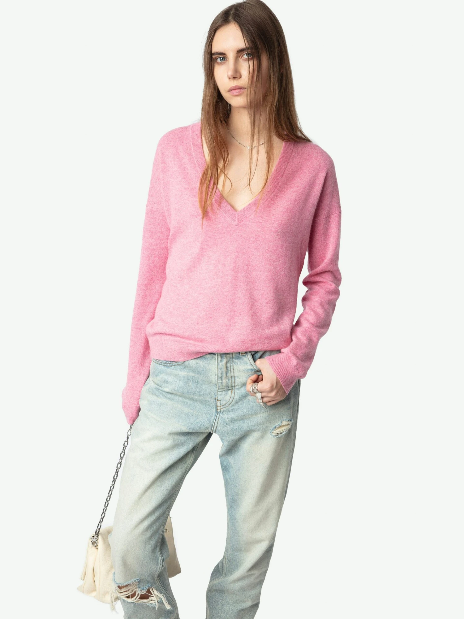 Vivi Patch Cashmere Sweater Phlox Zadig & Voltaire Vivi Patch Cashmere Sweater Phlox -Zadig Et Voltaire KWSW00059 PHLOX ADDI 1 676054498fef8 scaled
