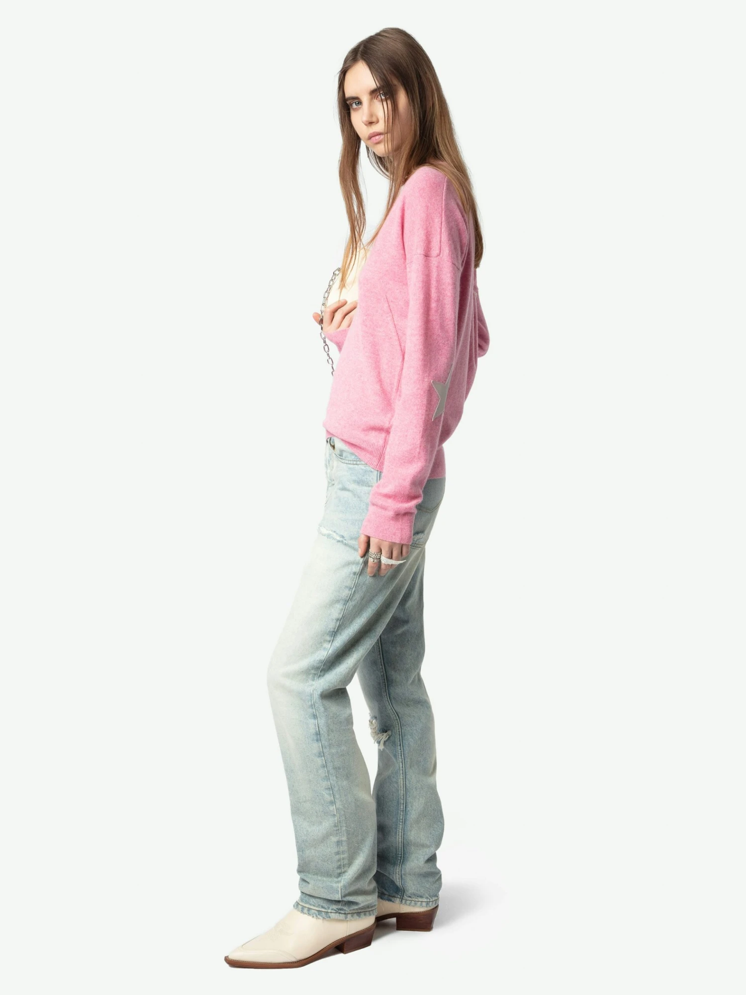 Vivi Patch Cashmere Sweater Phlox Zadig & Voltaire Vivi Patch Cashmere Sweater Phlox -Zadig Et Voltaire KWSW00059 PHLOX ADDI 2 67605366b786a scaled