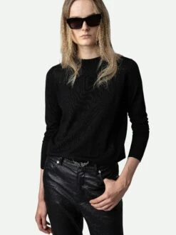 Zadig & Voltaire Emma Sweater Black -Zadig Et Voltaire KWSW01480 NOIR HOVER