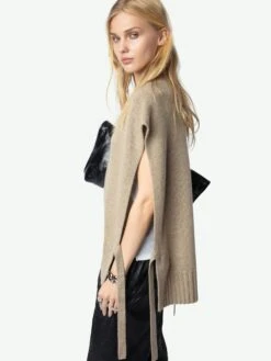 Zadig & Voltaire Maddy Cashmere Sweater Oatmeal 5 Zadig & Voltaire Maddy Cashmere Sweater Oatmeal -Zadig Et Voltaire KWSW01523 OATMEAL HOVER 67234ffc4e3e0