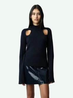 Zadig & Voltaire Micky Sweater Encre -Zadig Et Voltaire KWSW01551 ENCRE HOVER 670e31c909bcd